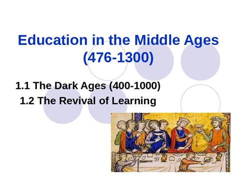 Education In The Middle Ages 476 1300 1