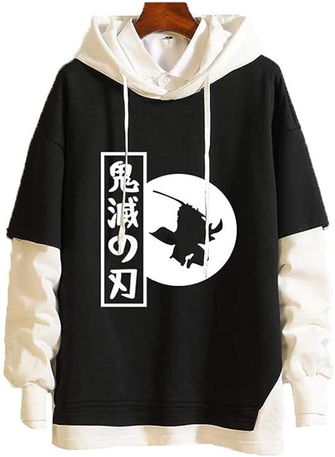 Meelanz Novelty Hoodie Japanese Anime Pullover Sweatshirt Long Sleeve
