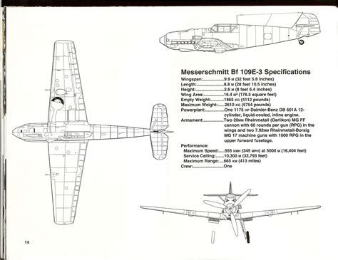 Aircraft Messerschmitt Bf 109e 1939 Smcarsnet Car Blueprints