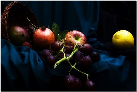 Wallpaper Painting Artwork Fruit Caravaggio Apple Lemon