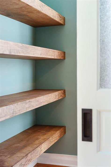 Floating Shelves Solid Wood Natural Color Floating Shelf Natural Or Any