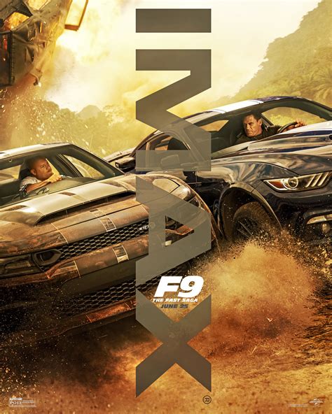 F9 The Fast Saga Vin Diesel John Cena Movie Poster Lost Posters