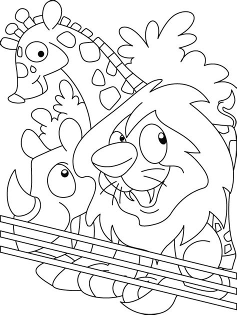 Zoo Coloring Page Download Free Zoo Coloring Page For