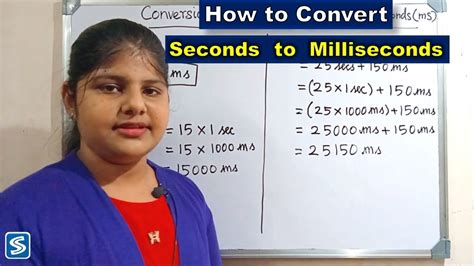Conversion Of Seconds To Milliseconds Seconds To Milliseconds Youtube