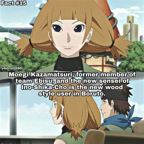Moegi Is The Lider Of Ino Shika Cho And The New User Of Wood Style