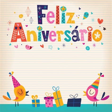 Cartão De Feliz Aniversario Happy Birthday Messages Happy Birthday