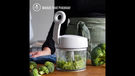 The manual food processor allows you to manually operate the chopping, whereas the electric one runs with electrical power. Pampered Chef Manual Food Processor - YouTube