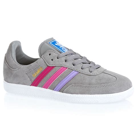 Adidas Samba K Grey Youths Trainers M20601 Ebay