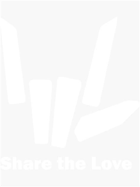 SHARE THE LOVE LOGO Sticker For Sale By AntonioSch Redbubble