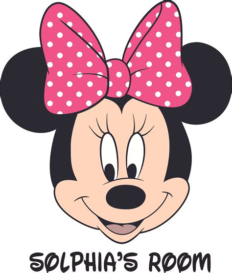 Maybe you would like to learn more about one of these? Minnie Mouse Polka Bow Disney Cartoon Customized Wall ...