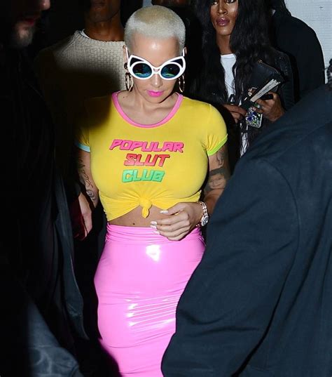 Amber Rose Makes A Statement With Popular Slut Club Shirt Huffpost