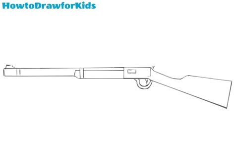 Assault Rifle Drawing Easy