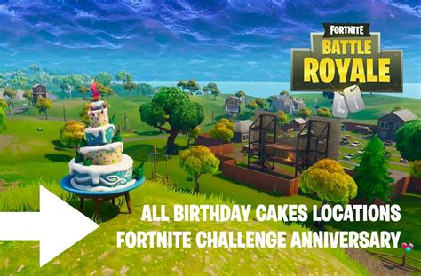 Places With Birthday Cakes In Fortnite