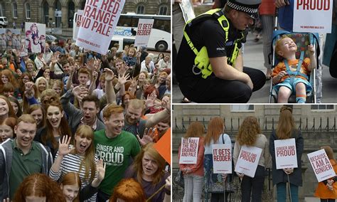 For The Love Of Ginger More Than 100 Redheads March Through Edinburgh