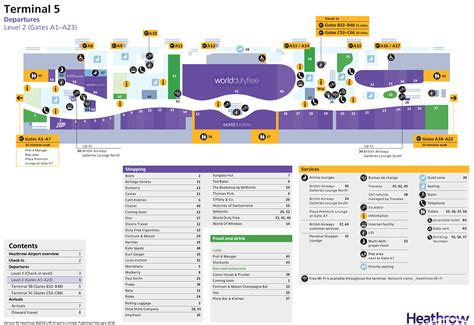 Terminal 3 London Heathrow Airport Map