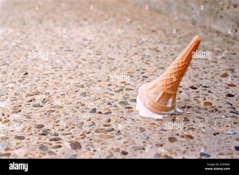 Ice Cream On The Floor Stock Photo Alamy