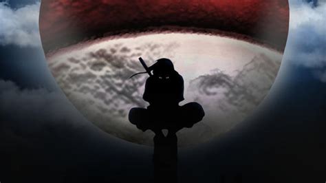 So the super blood moon's appearance can range from a deep, fiery red to its regular grey self. Itachi-moon by AkiraShogun on DeviantArt