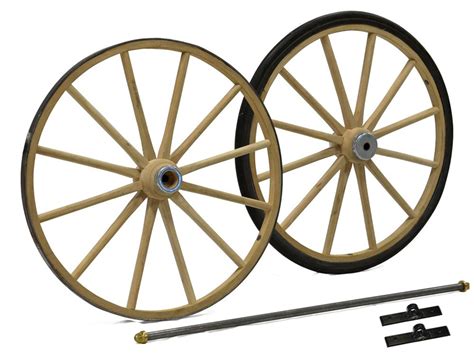 Small Wagon Or Cart Wheels With Axle Assembly Hansen Wheel And Wagon Shop