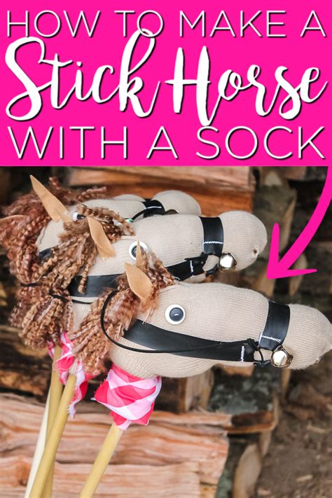 Diy Stick Horse From A Sock Tutorial The Country Chic Cottage