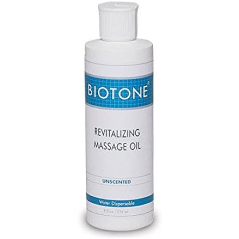 Biotone Revitalizing Unscented Massage Oil 8 Ounce