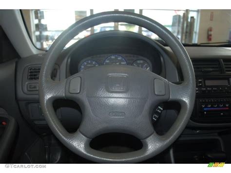 1998 Honda Civic Lx Sedan Gray Steering Wheel Photo 39201919