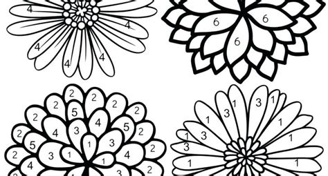 Clown coloring pages to print. Color By Number Flower Coloring Pages at GetColorings.com ...