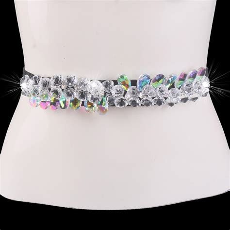 Buy Luxury Colorful Crystal Bead Waistband Belt Women