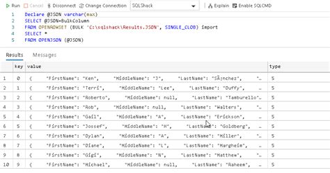How To Convert Json Data Into Table Format In Sql