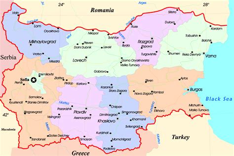Mapa De Bulgaria Mapa F Sico Geogr Fico Pol Tico Tur Stico Y Tem Tico