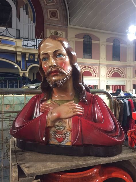 The true cross is the name for physical remnants which, by a christian church tradition, are said to be from the cross upon which jesus was crucified. Jesus bust. #sixties #kitch #decorative #religiouse # ...