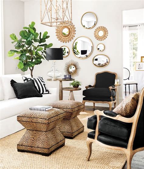 Continue to 16 of 18 below. Holiday Color Trend: Black, White, and Green | Black, gold living room, Living room green, Black ...