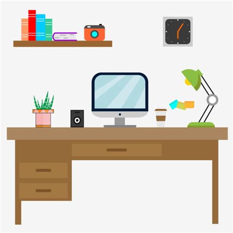 Commercial Elements Png Transparent Cartoon Study Room Design With