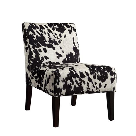 Beautifully crafted animal print recliner available at extremely low prices. HomeSullivan Black Cowhide Accent Chair-40468F24S(3A ...