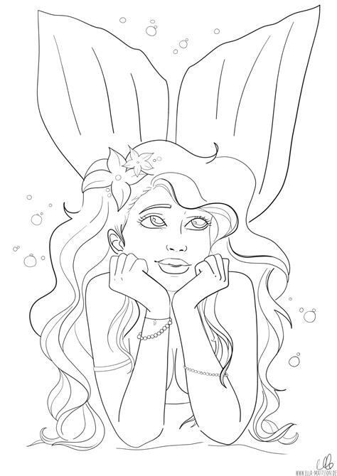 Mermaid Coloring Pages Fall Coloring Pages Coloring Books Free Adult