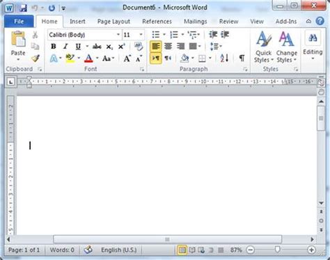 Opening A Document In Word 2010 Software Infotech