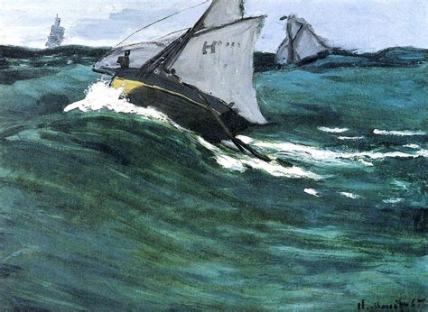 The Green Wave Painting By Claude Monet Fine Art America