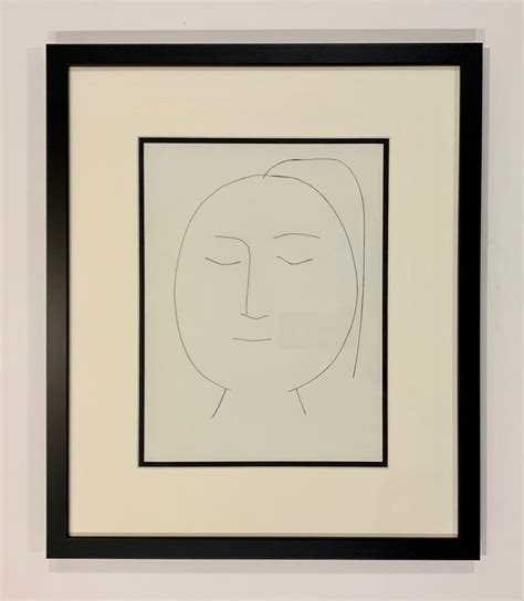 Pablo Picasso Carmen Oval Head Of A Woman With Hair Plate Xix For