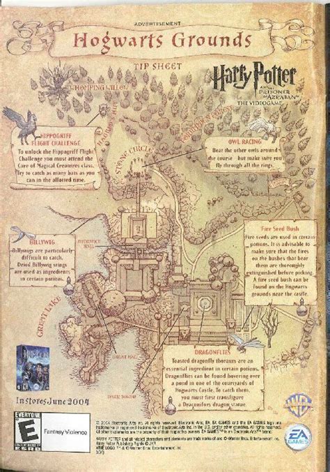 Hogwarts Video Game Map The Harry Potter Lexicon Harry Potter