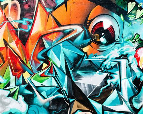Colorful Graffiti Fragment Poster By Yurix Sardinelly