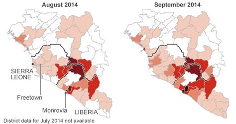Ebola Mapping The Outbreak Bbc News