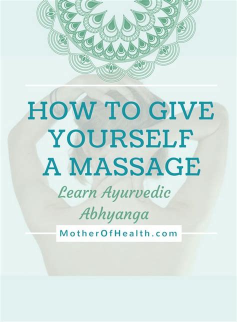How To Give Yourself A Massage How To Massage Yourself Massage Therapy Techniques Massage