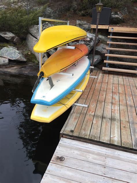 I made a rack for my canoe for about $50 cad that ended up working very well and is exceptionally solid, no movement at all. Best 25+ DIY kayak storage rack plans ideas on Pinterest ... | Kayak storage, Lake dock, Kayaking