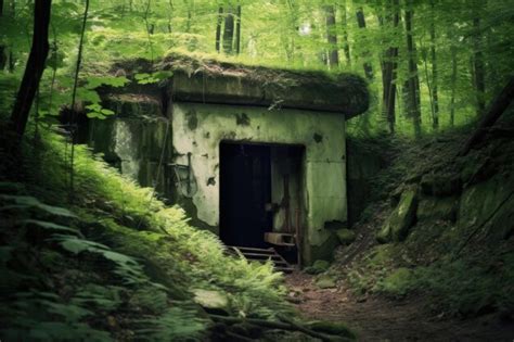 Premium Ai Image Abandoned Mine Entrance In A Secluded Forest Area