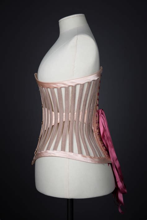 Satin And Leather Ventilated Cage Corset By Corsets By Caroline The