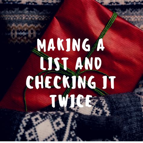 Making A List And Checking It Twice The Couples Expert Scottsdale