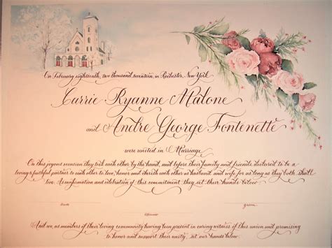Quaker Marriage Certificate Wedding Certificate Guest Print Vintage Sexiz Pix
