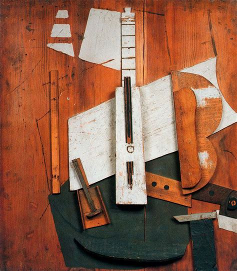 Guitar And Bottle 1913 Pablo Picasso