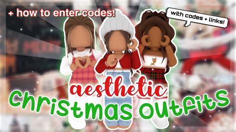 aesthetic roblox christmas outfits! *WITH CODES + LINKS* & HOW TO ENTER