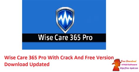 Wise Care 365 Pro 581 Build 559 With Crack And Free Version Download