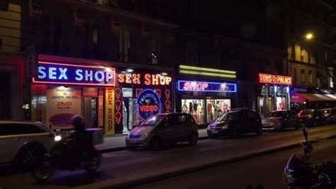 Sex Shop In Paris France At Night Stock Video Footage Dissolve